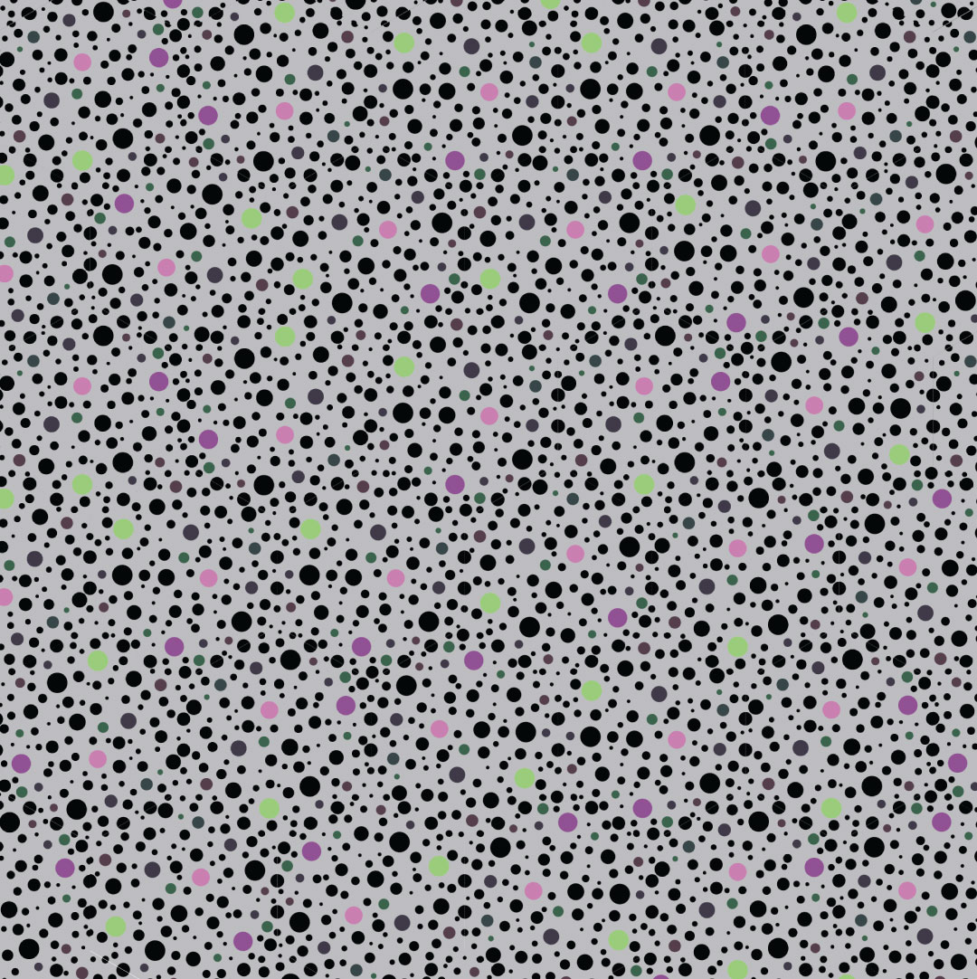 Image of random non repeating pattern of polka dots created with a Vandalea always seamless any direction tile.